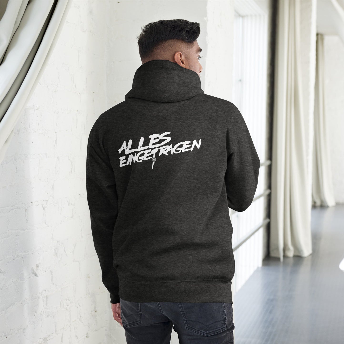 ALLES EINGETRAGEN - Charcoal Heather / S - Hoodie