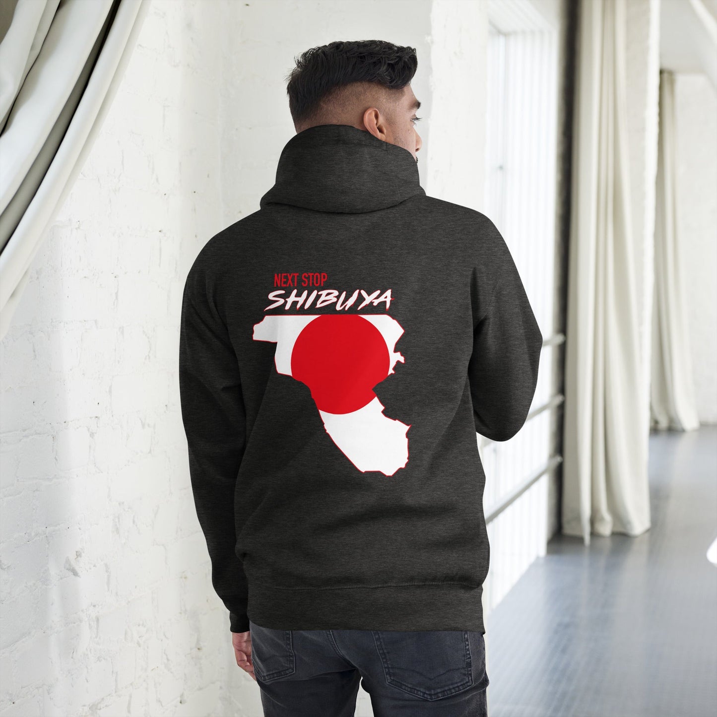 NEXT STOP: SHIBUYA - Charcoal Heather / S - Hoodie