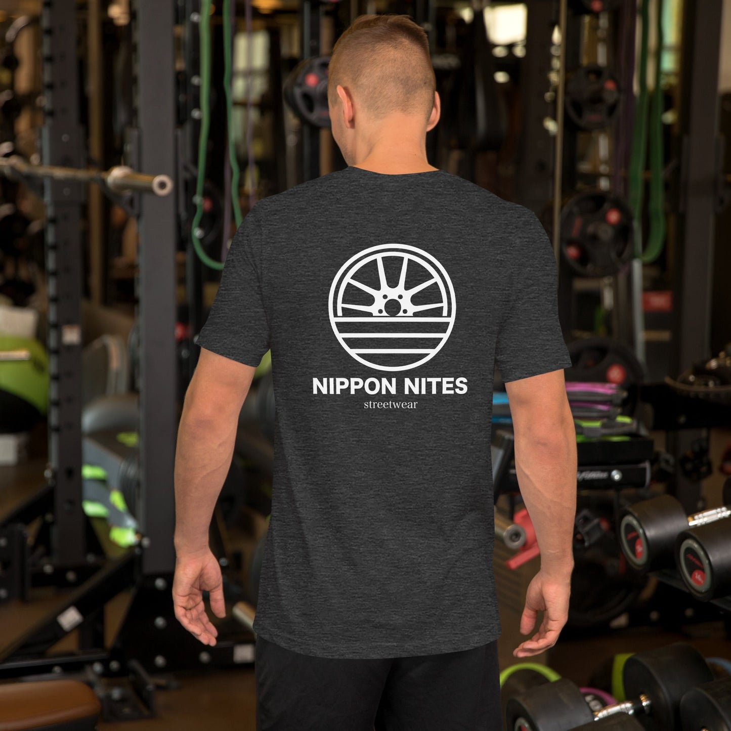 NIPPON NITES - Dunkelgrau Heather / S - T-Shirt