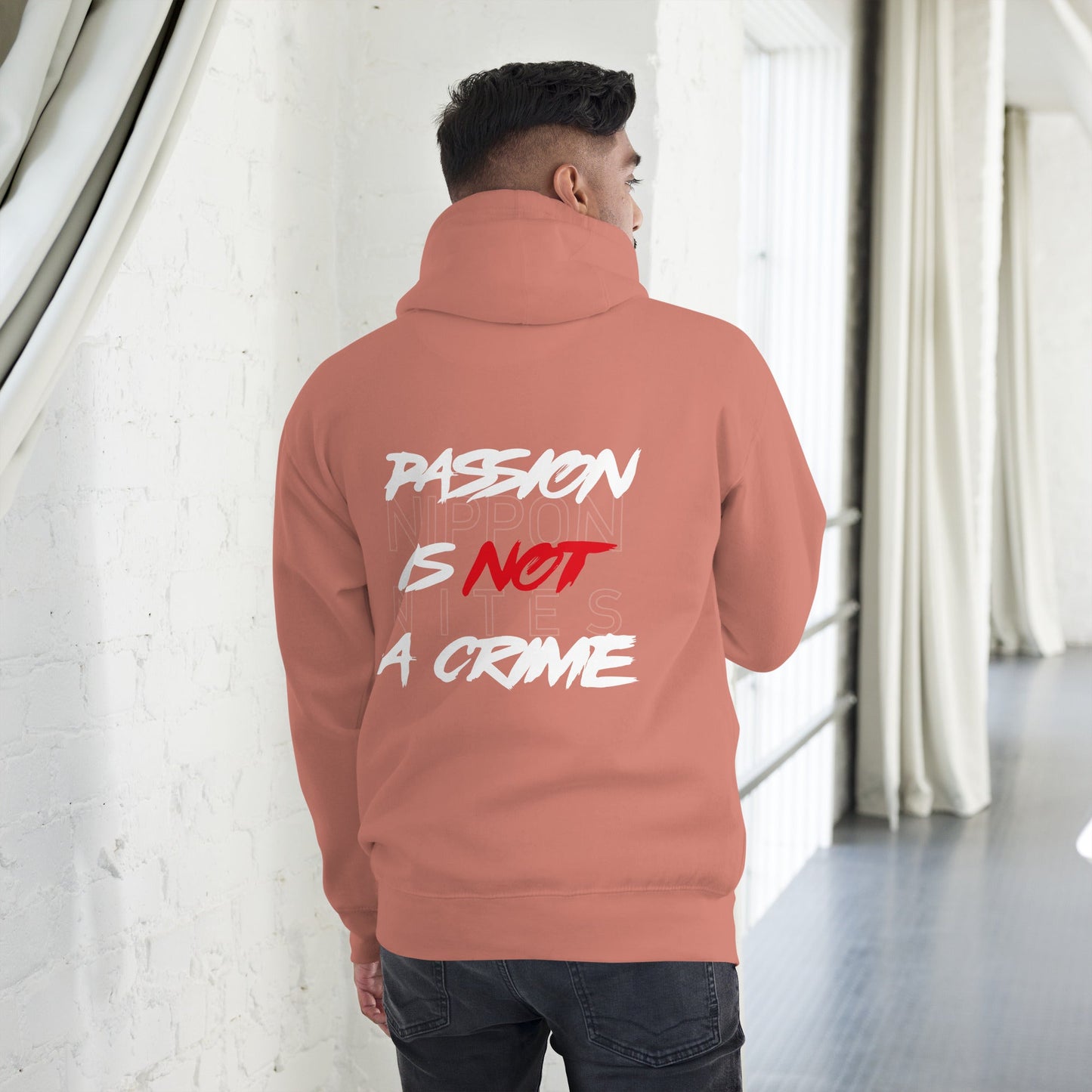 PASSION IS NOT A CRIME - Dusty Rose / S - Hoodie