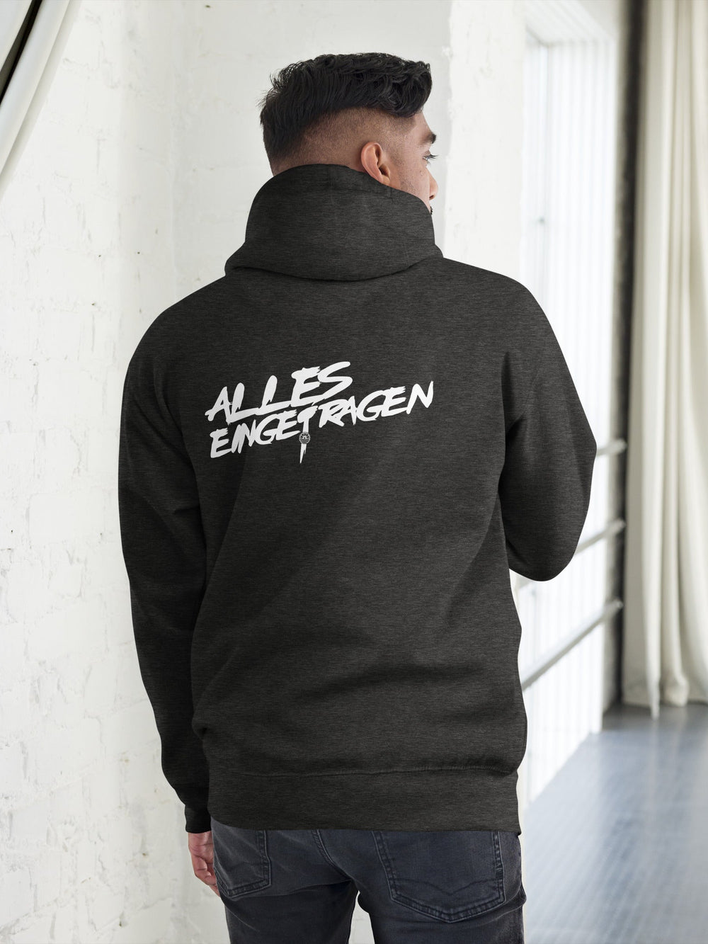 ALLES EINGETRAGEN - Charcoal Heather / S - Hoodie