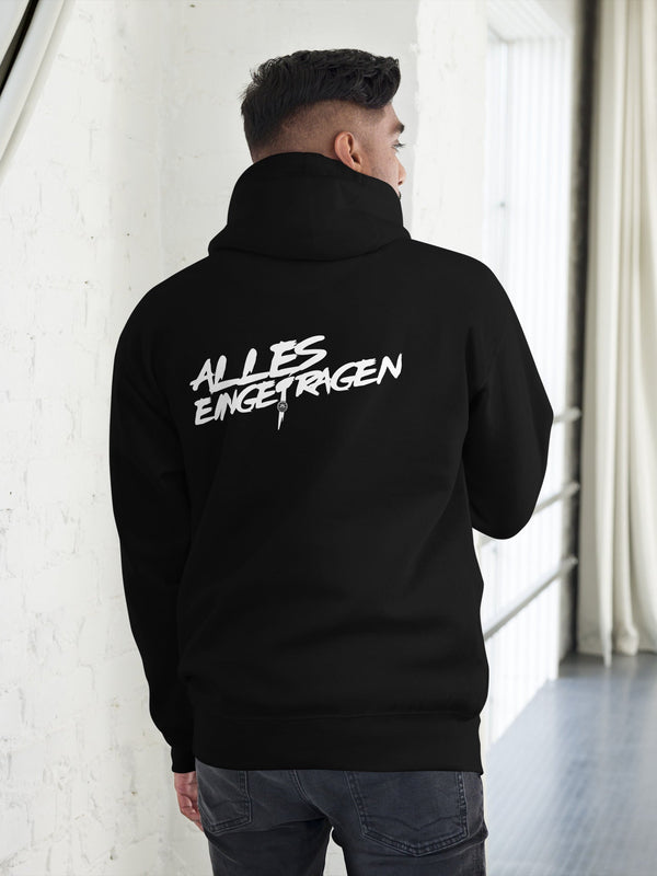 ALLES EINGETRAGEN - Schwarz / S - Hoodie