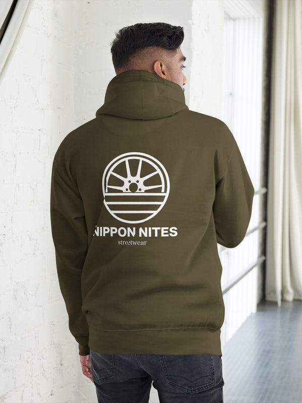 NIPPON NITES - Militärgrün / S - Hoodie