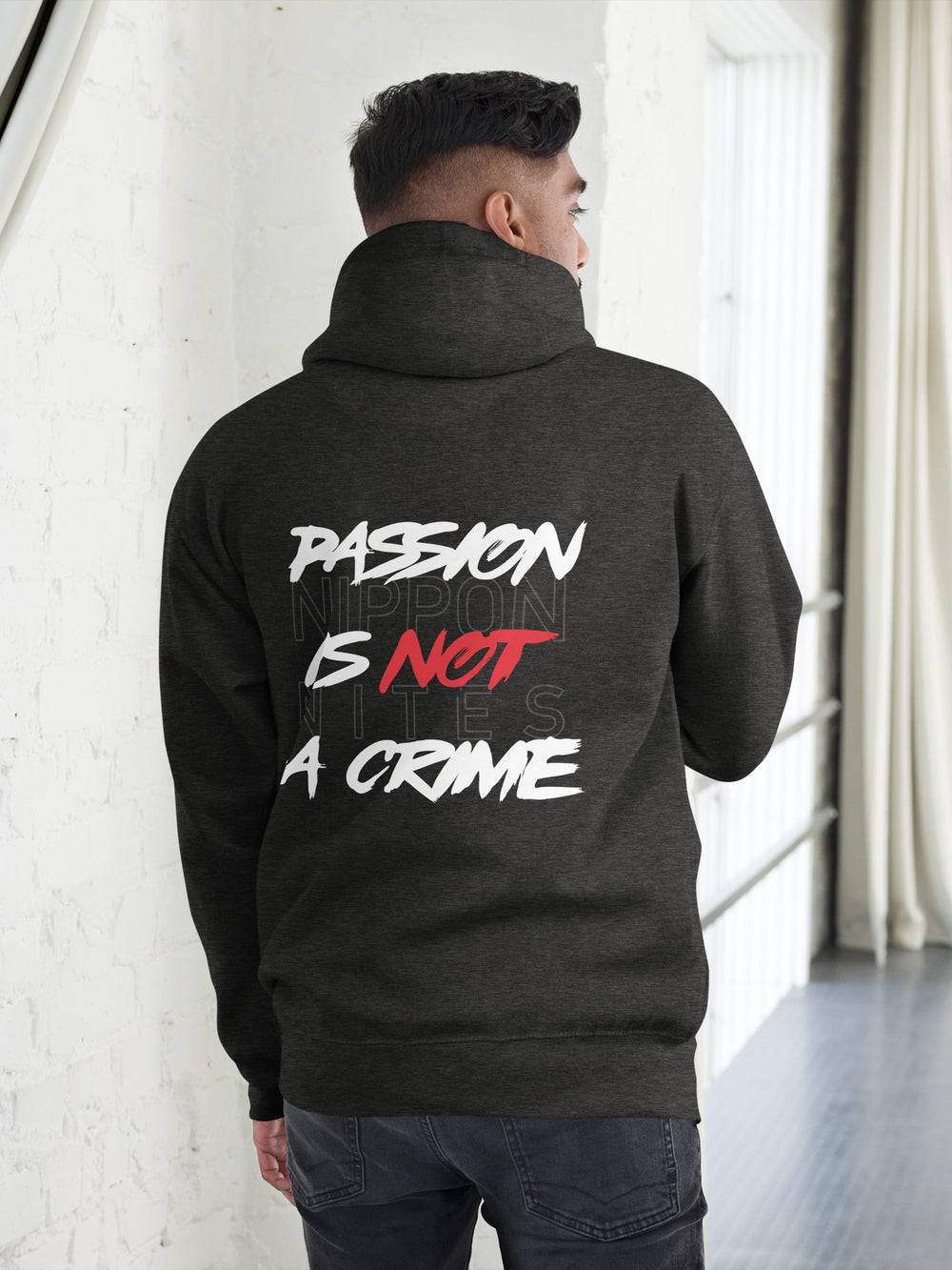 PASSION IS NOT A CRIME - Charcoal Heather / S - Hoodie