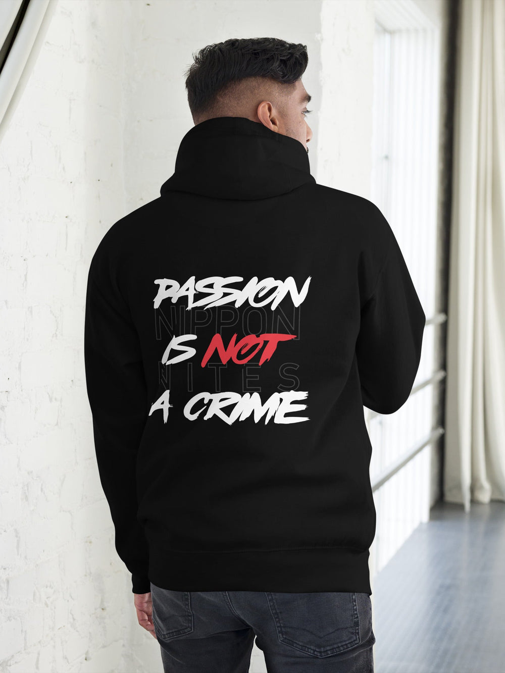 PASSION IS NOT A CRIME - Schwarz / S - Hoodie
